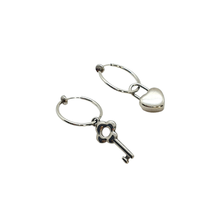 earrings key and lock